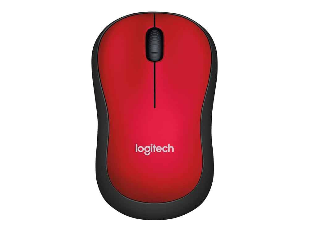 Logitech M185 Wireless Mouse (Red) No Dongle